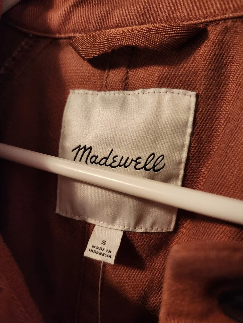 Madewell Brick Utility Jacket Size Small New! - Picture 3 of 4